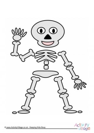 320x452 Skeleton Printables - Skeleton Drawing For Kids