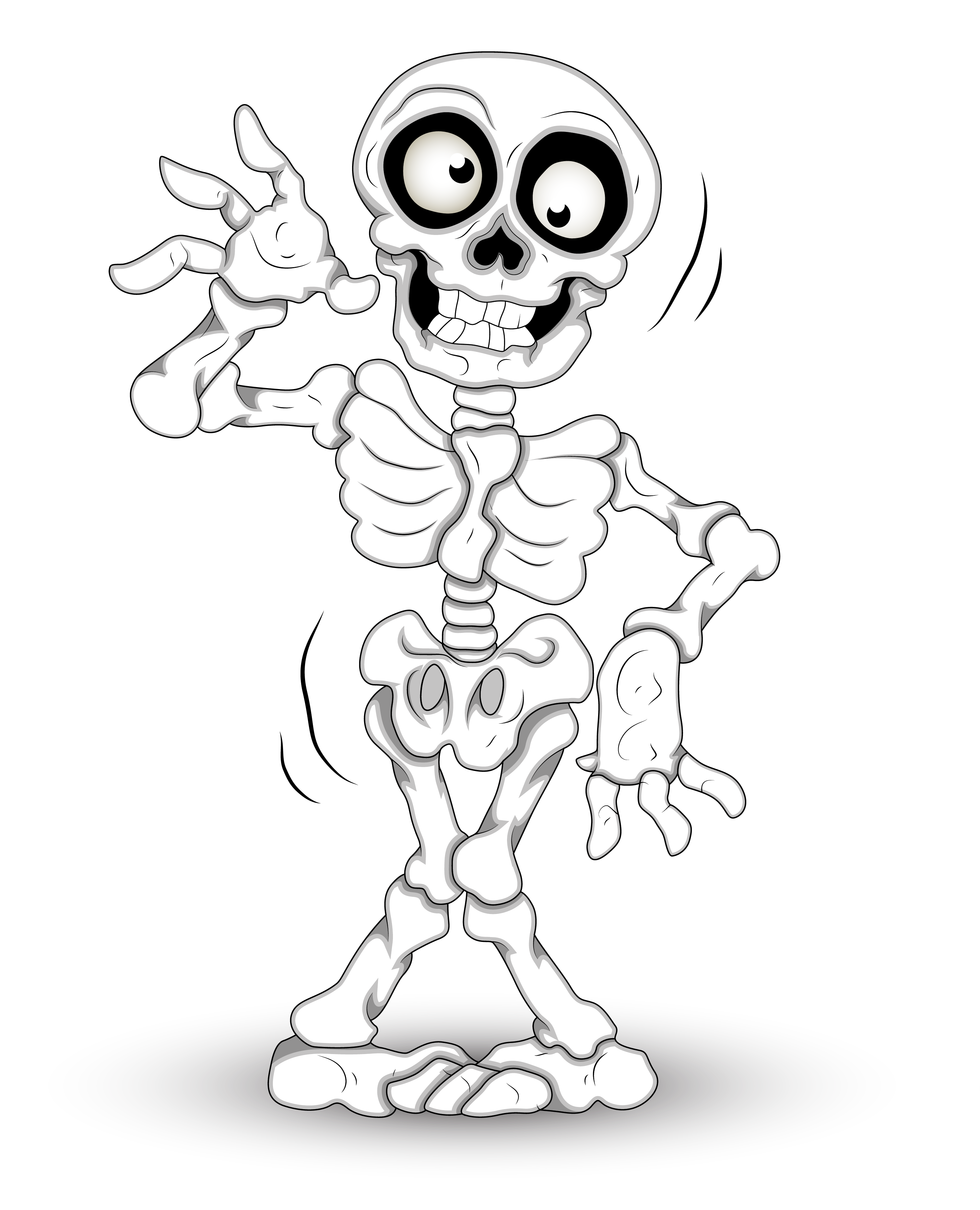3023x3732 Childsrens Halloween Skeleton - Skeleton Drawing Halloween