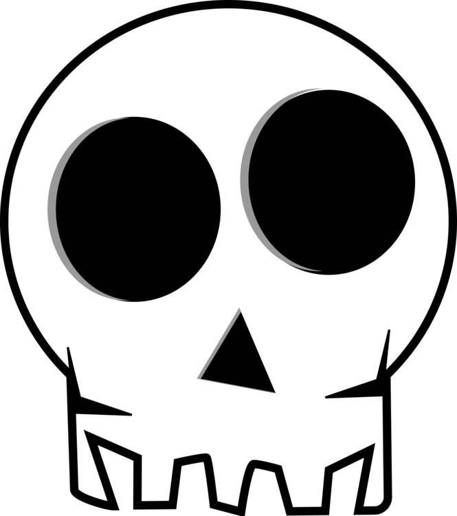 665x750 Collection Of Free Halloween Drawing Skull Download On Ui Ex - Skeleton Drawing Halloween