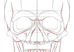300x210 Drawing Easy Skeleton Cool Easy Skull Drawings Cool Skull To Draw - Skeleton Drawing Step By Step