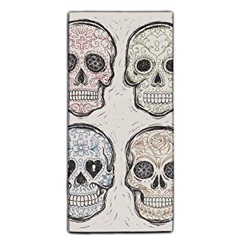 355x355 X Dish Cloth Wash Cloth Drawing Skeleton - Skeleton Face Drawing