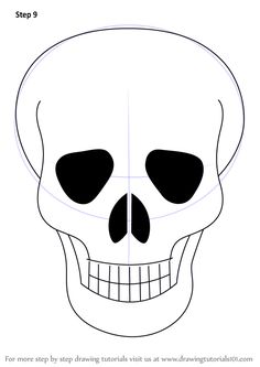 236x333 Easy To Draw Skulls How To Draw A Easy Skull Step - Skeleton Face Drawing Easy