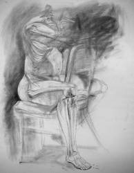 194x250 Figure Drawing - Skeleton Figure Drawing