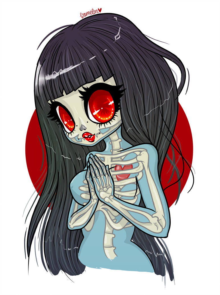 772x1034 Skeleton Girl - Skeleton Girl Drawing