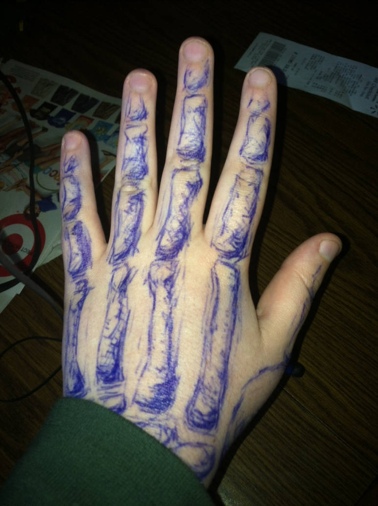 772x1034 Skeleton Hand Drawing - Skeleton Hand Drawing