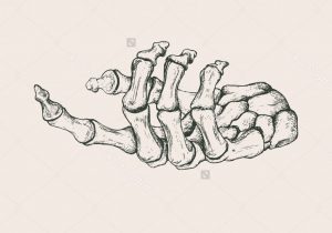 300x210 Skeleton Hand Sketch Easy Doing This On My Hands With My Makeup - Skeleton Hand Drawing On Hand