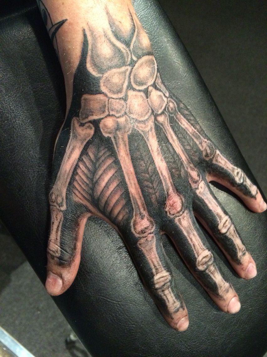 852x1136 Skeleton Hand Tattoo - Skeleton Hand Drawing On Hand