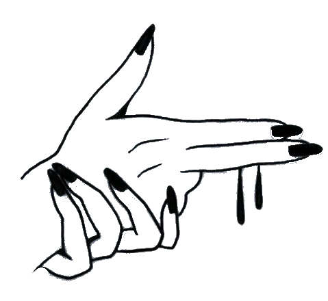 479x440 Hands Line Drawing Tumblr - Skeleton Hand Drawing Tumblr