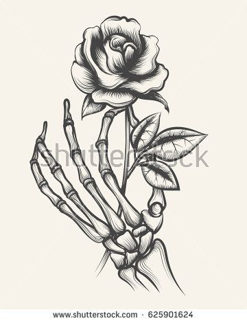360x470 skeleton hand holding a rose art diy skeleton hands - Skeleton Hand Drawing Tumblr