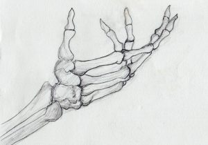 Skeleton Hand Drawing Tutorial at PaintingValley.com | Explore ...