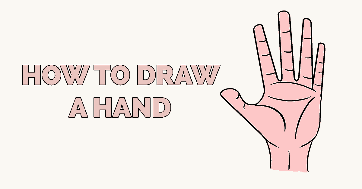 1200x628 How To Draw A Hand Really Easy Drawing Tutorial - Skeleton Hand Drawing Tutorial