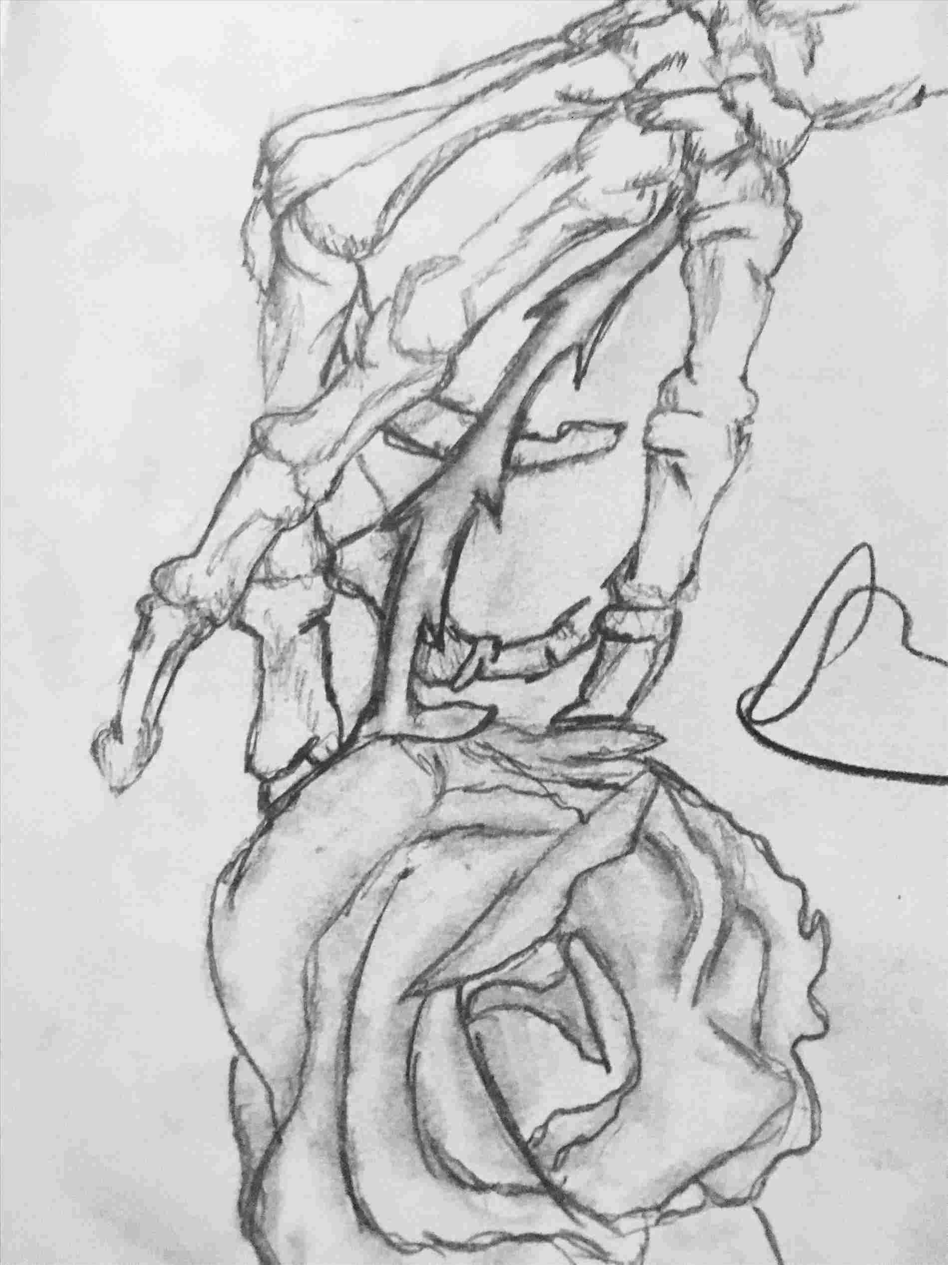 1899x2533 Holding A Rose Hand Holding Glasses - Skeleton Hand Holding Rose Drawing