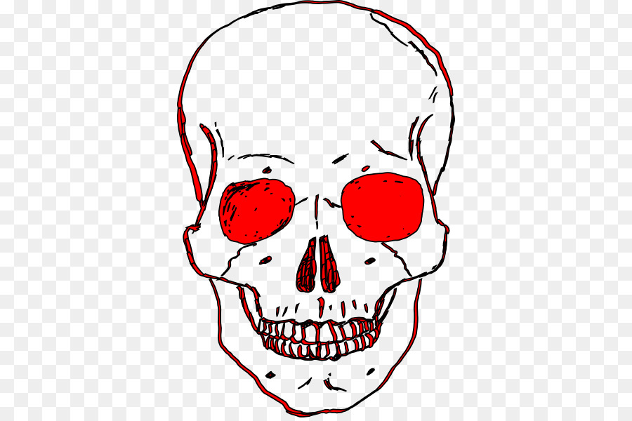 900x600 Skull, Head, Drawing, Transparent Png Image Clipart Free Download - Skeleton Head Drawing