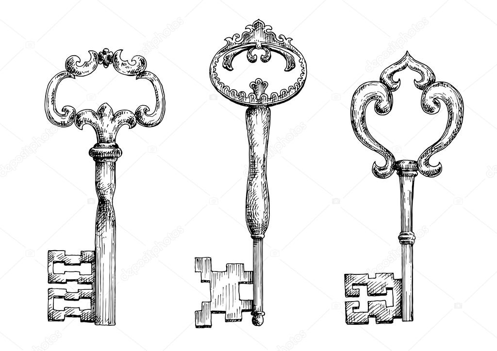 Skeleton Key Drawing at Explore collection of