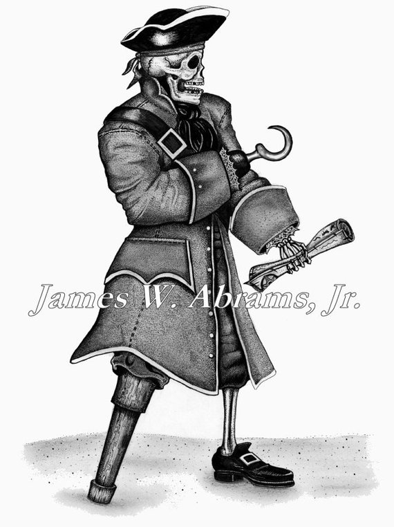 570x762 Huge Collection Of 'pirate Drawing' Download More Than Images - Skeleton Pirate Drawing