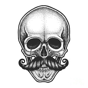 300x300 Pirate Skeleton Art Fine Art America - Skeleton Pirate Drawing