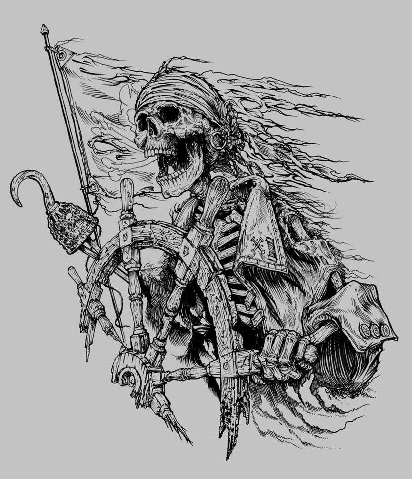 829x963 Pirates Life For Me - Skeleton Pirate Drawing