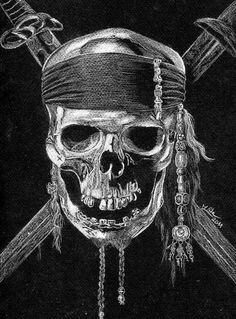 236x319 best pirate skull tattoos images awesome tattoos, pirate skull - Skeleton Pirate Drawing