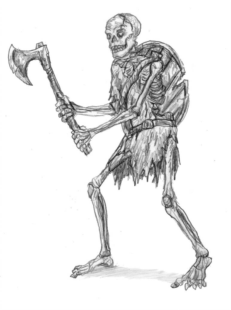 772x1035 Skeleton Warrior - Skeleton Warrior Drawing