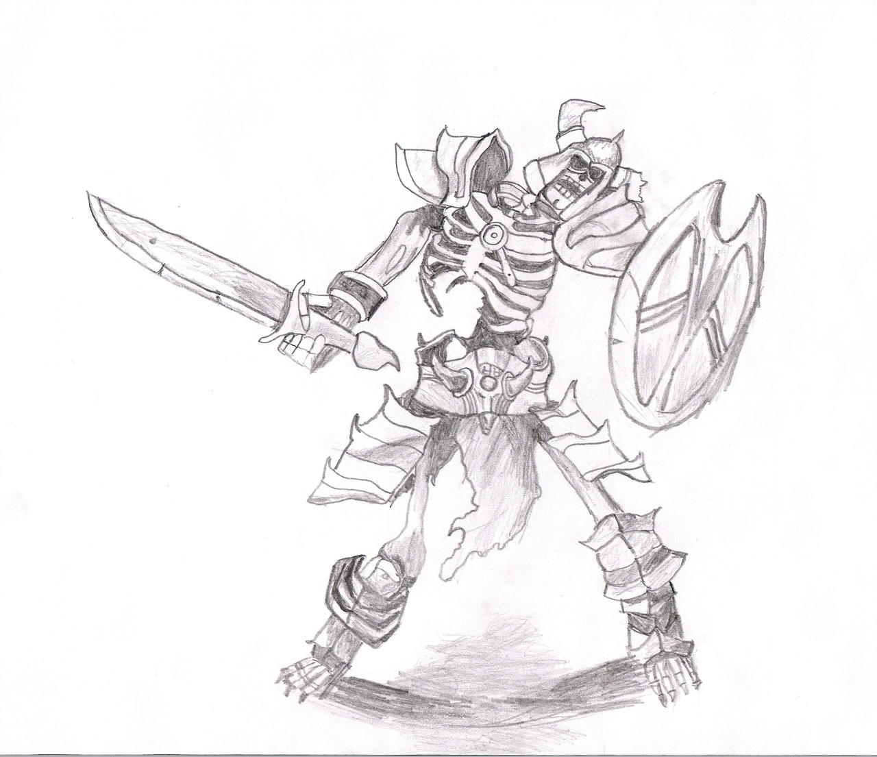 1280x1105 Skeleton Warrior - Skeleton Warrior Drawing