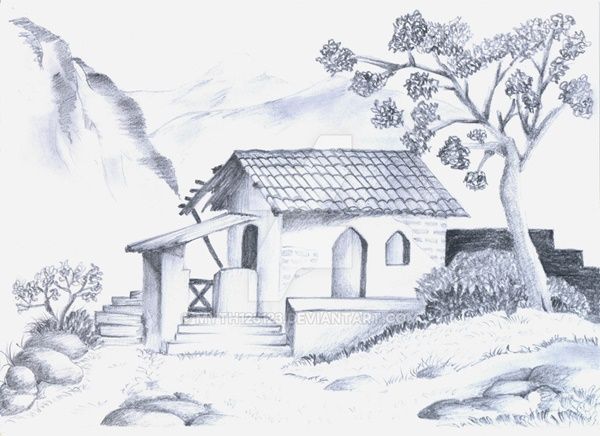 600x436 Incredible Pencil Drawings Of Nature You Have Never Seen Before - Sketch Nature Drawing