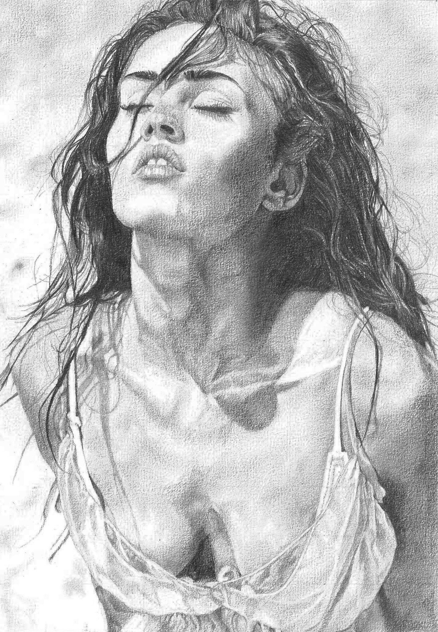 1418x2045 pencil sketch pictures of nature nature pencil sketch megan fox - Sketch Nature Drawing
