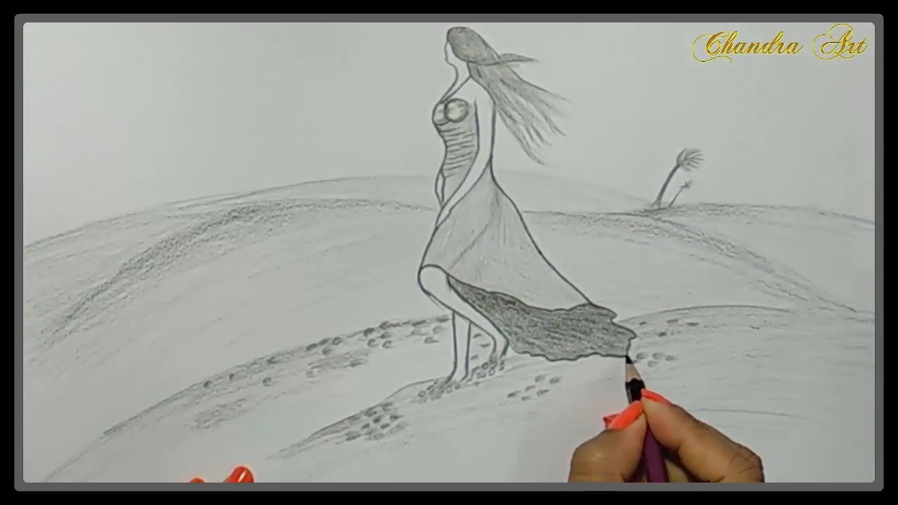 1280x720 Pencil Drawings Of Nature - Sketch Nature Drawing