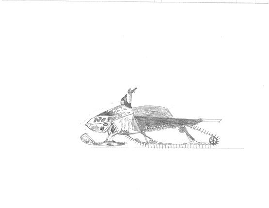 555x430 Drawings - Ski Doo Drawing