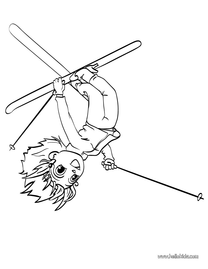 820x1060 ski coloring pages, reading learning, free online games - Ski Drawing