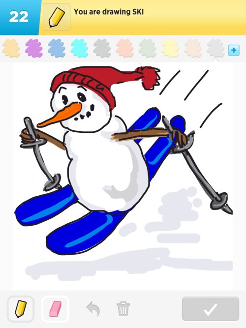 500x667 ski drawings - Ski Drawing