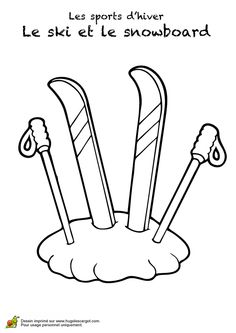 236x333 ski drawing to color art - Ski Drawing