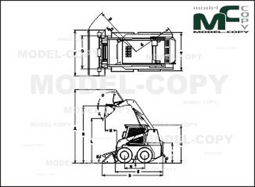 886x649 daewoo skid steer loader - Skid Steer Drawing