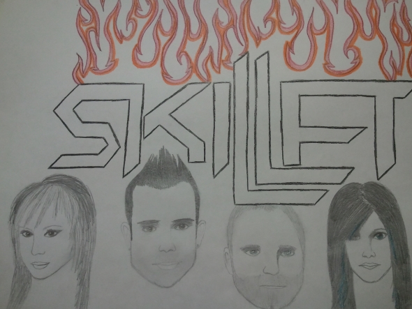 590x443 skillet drawing - Skillet Drawing