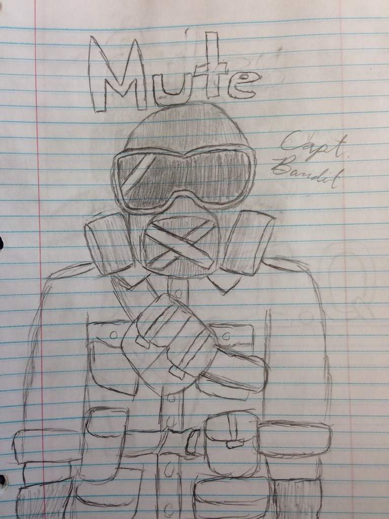 768x1024 mute elite skin drawing rainbow six siege amino - Skin Drawing