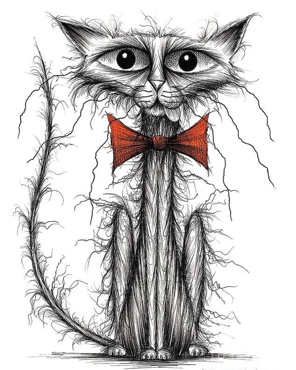 600x749 skinny cat poster - Skinny Cat Drawing