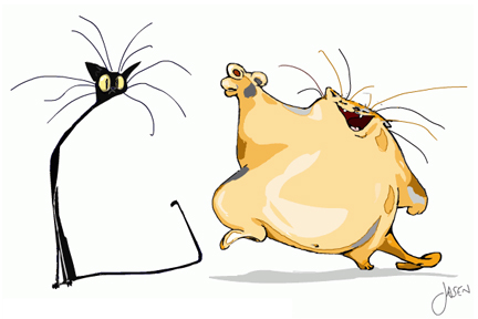 432x288 feeding strategies multiple cats - Skinny Cat Drawing