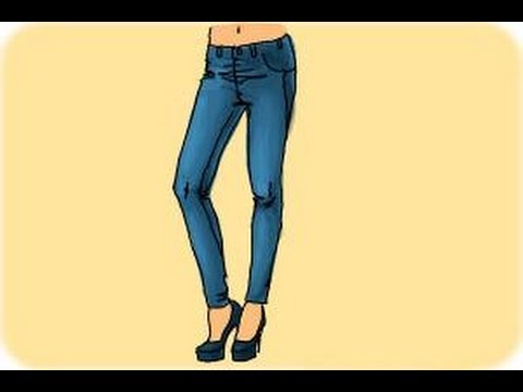 480x360 how to draw skinny jeans - Skinny Jeans Drawing