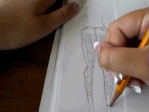 480x360 how to draw ripped skinny jeans, capris, + shorts - Skinny Jeans Drawing