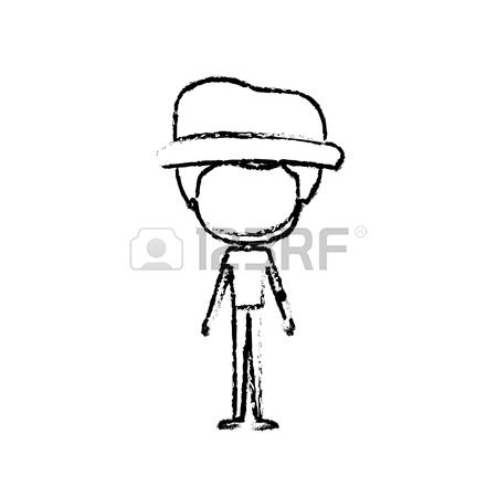 450x450 skinny man cartoon group with items - Skinny Man Drawing