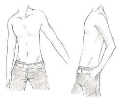 251x200 skinny male anatomy - Skinny Man Drawing