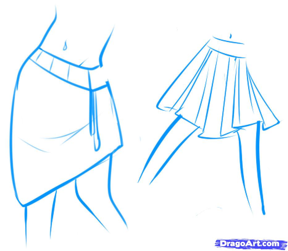 933x812 how to draw a skirt, skirts, step - Skirt Drawing