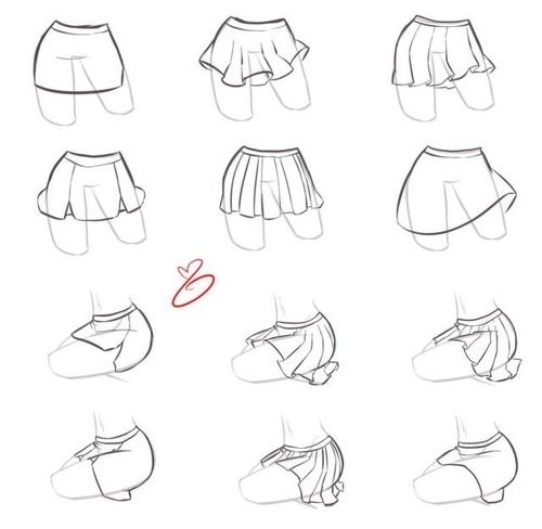 500x488 Skirt Legs Uploaded - Skirt Drawing