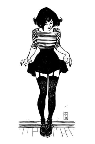 402x610 skirt, high waisted skirt, drawing, flowy skirt, clothes, black - Skirt Drawing