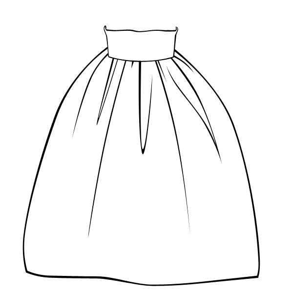 600x600 balloon drawing skirt for free download - Skirt Drawing