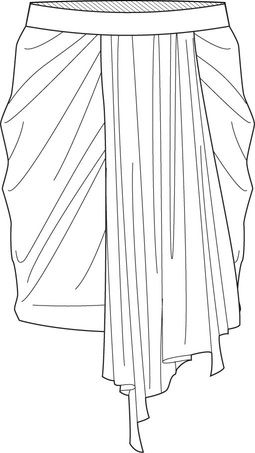 511x906 flat fashion sketch skirt falda plano, patrones de - Skirt Flat Drawing