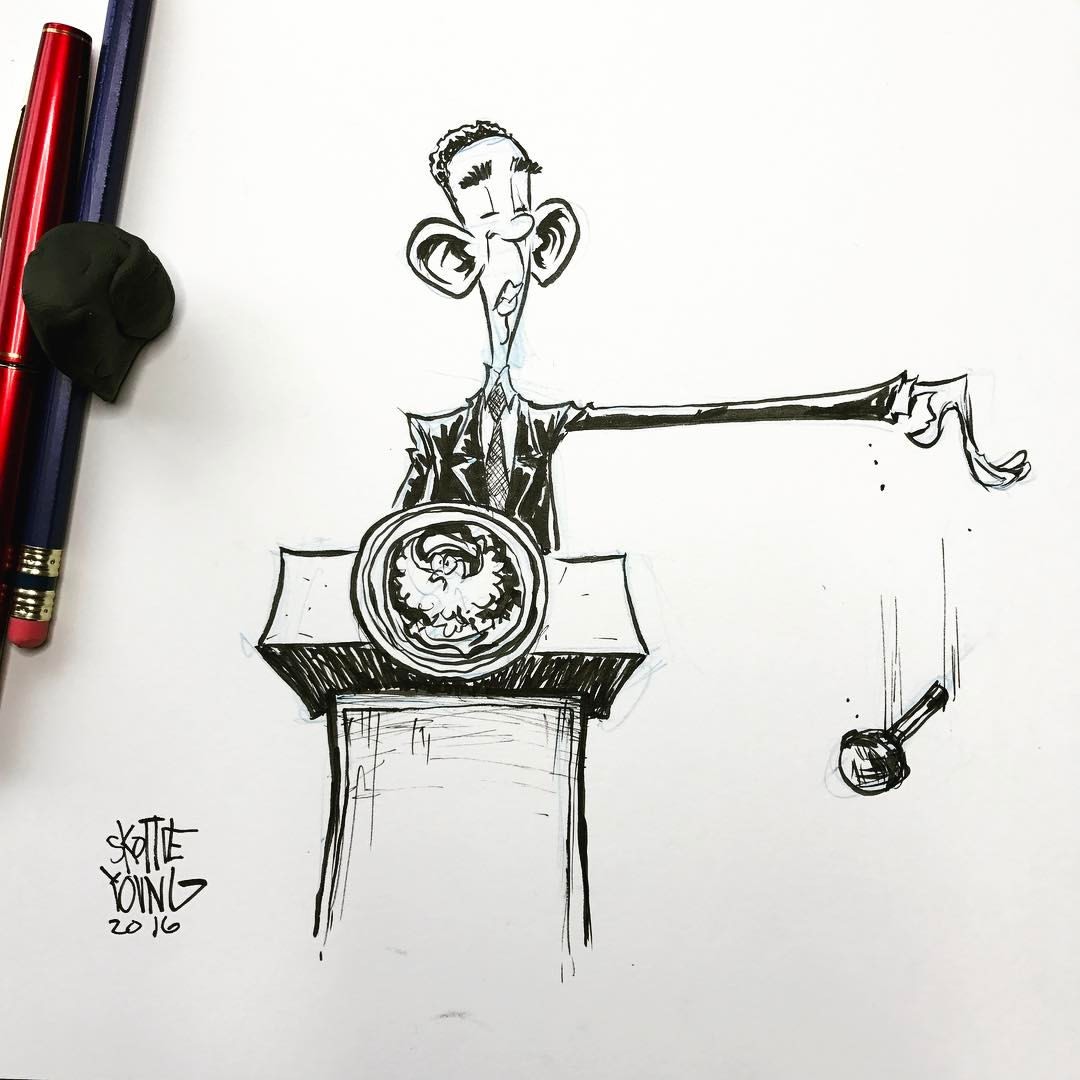 1080x1080 awesome art picks superman, wolverine, batman, and more - Skottie Young Drawings