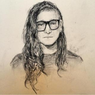 320x320 my drawing of skrillex done in charcoal - Skrillex Drawing