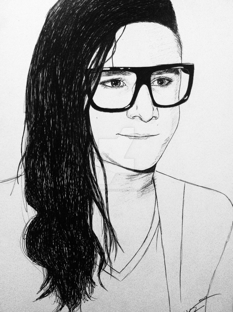 772x1034 Skrillex - Skrillex Drawing