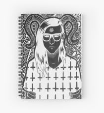 210x230 Skrillex Drawing Spiral Notebooks Redbubble - Skrillex Drawing