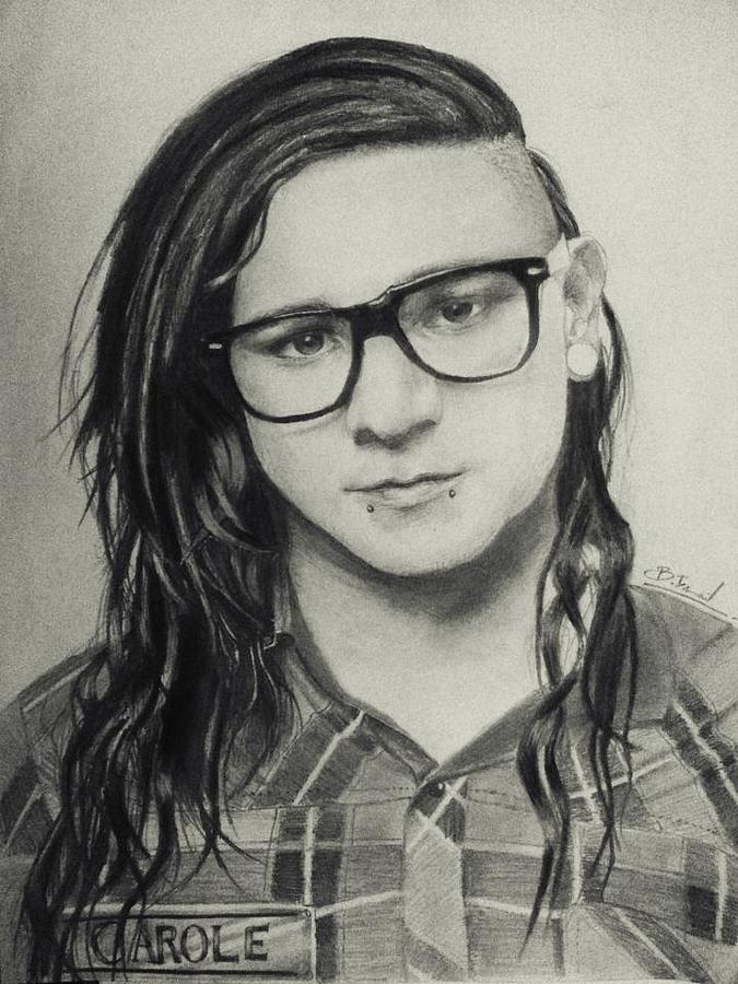 675x900 Skrillex Drawing - Skrillex Drawing